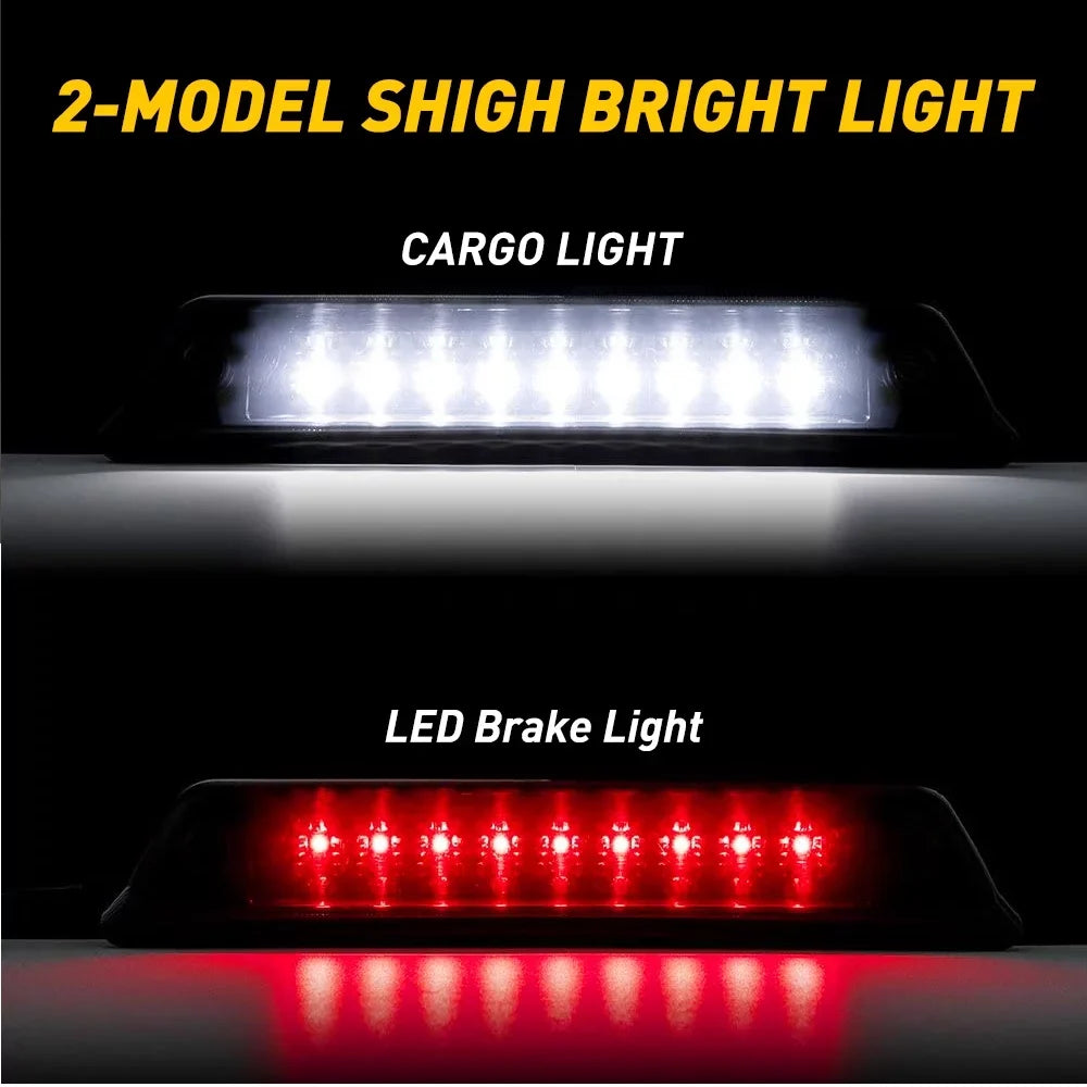 Brake For 2009-2014 3rd Light/Rear Power Saving, The F150, Light Smoked IP67 Cargo Ford Waterproof