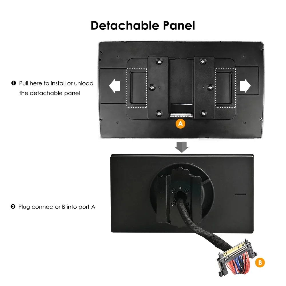 Wifi Car Android Stereo Screen Hizpo Apple Carplay& Radio 10.1'' Navigation With Auto Touch 10 GPS DIN Single 1 Bluetooth Android Rotatable