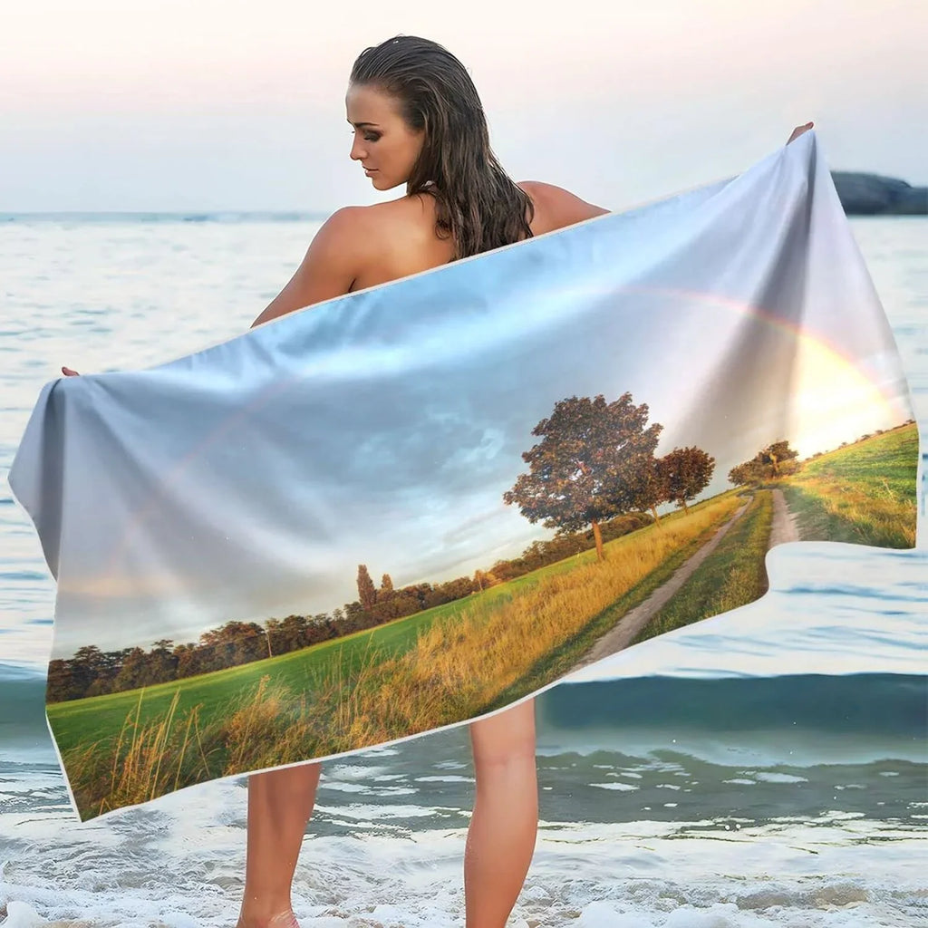 Dry Beach Travel Towel Road Compact Quick Bestwell for Holiday（384） Lightweight Oversized Super Absorbent - - Camping Towel Swimming Wild Towels