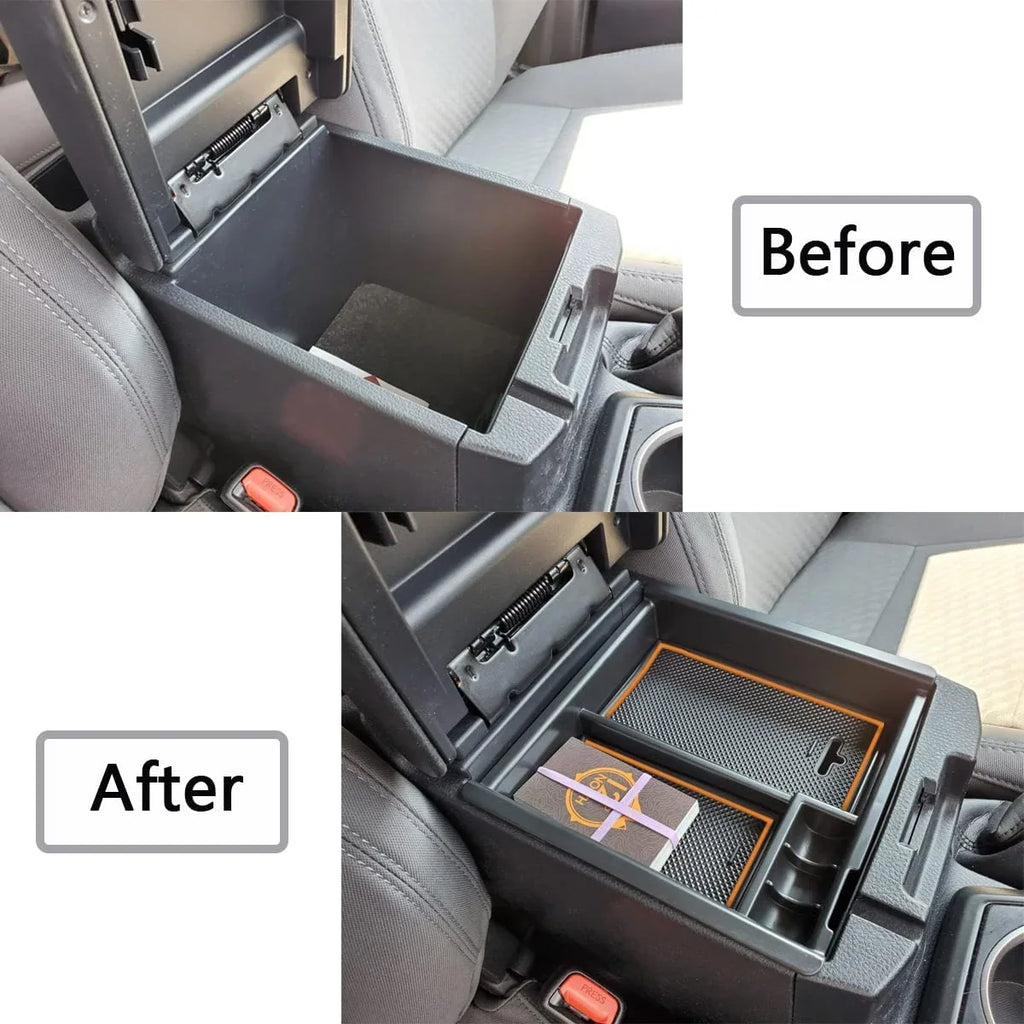 Material Console Compatible 3rd 2023 Insert 2016-2019 Armrest Box Accessory Tacoma Center 2020 2021 Organizer Tray Toyota with 2022 EDBETOS Gen ABS Trim) (Orange