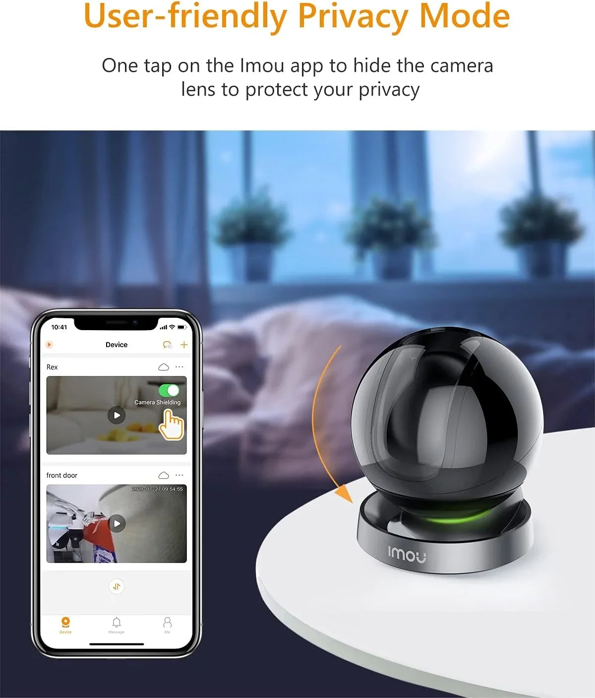Audio, Camera Rex & Spotlight Degree Camera Camera 1080P Siren Port, Only) Vision, Smart Tracking, Smart 2-Way Imou View Indoor and Detection, Security with (2.4G 2MP Ethernet WiFi Sound 360 Night