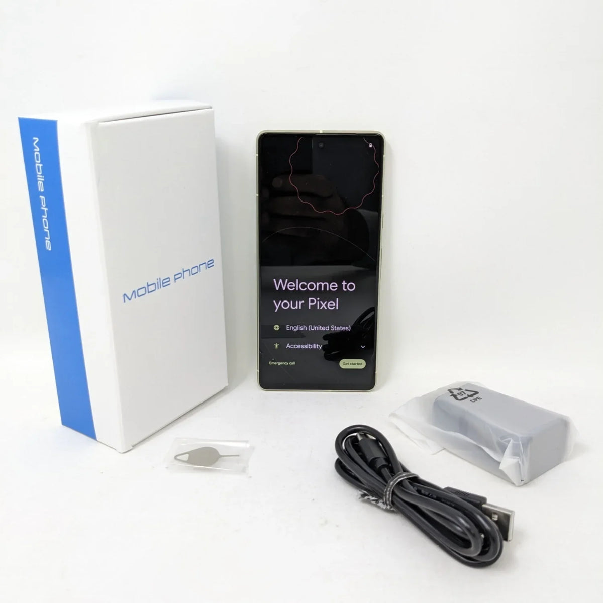 Pre-Owned Grass/Yellow 8GB 7 Unlocked Smartphone Google 5G Verizon (Good) GQML3 50MP 128GB Pixel Lemon - RAM