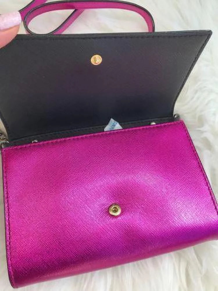 Crossbody Kate Bajarose NWT Pink Metallic Street Cedar Clutch Cami Bag Spade