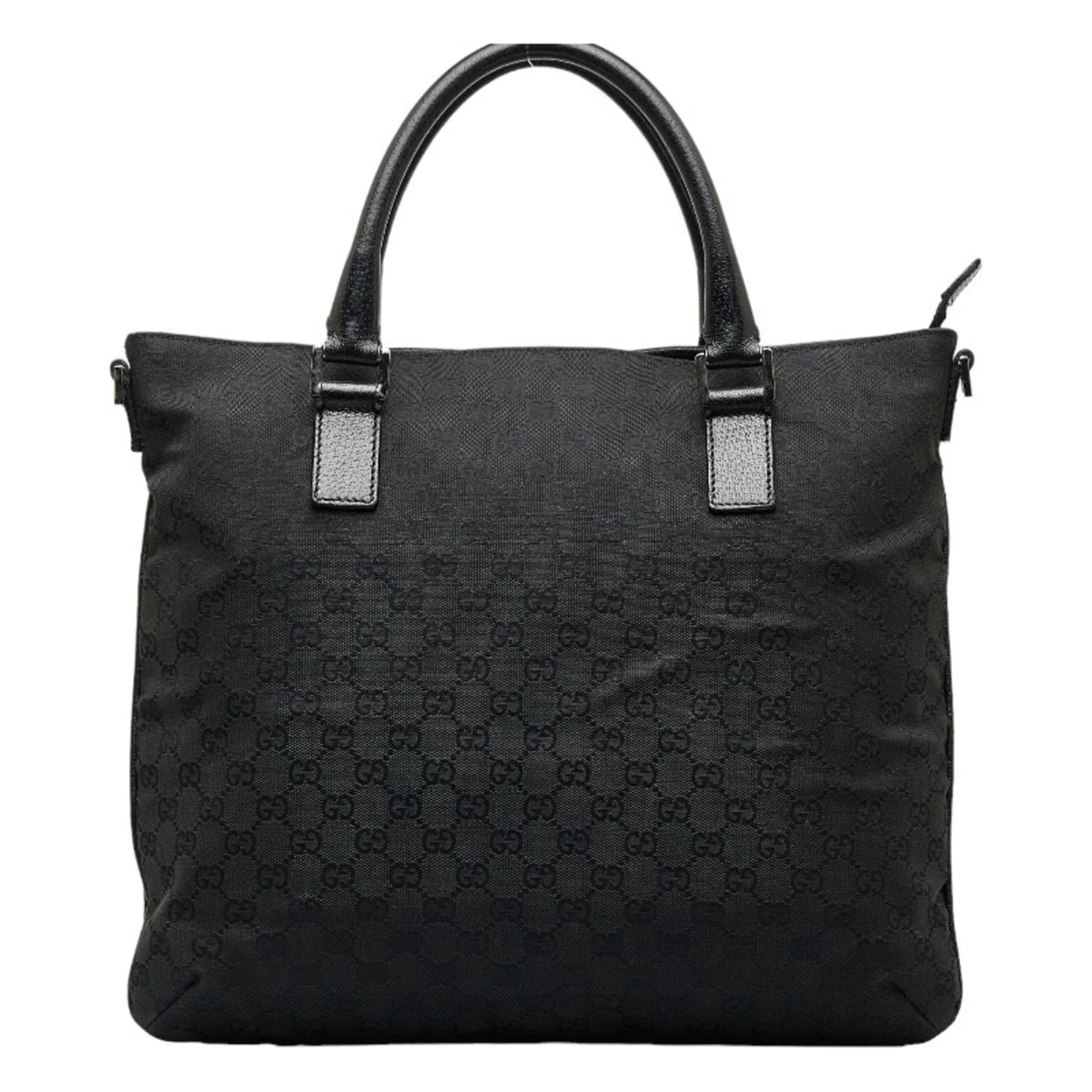 GG handbag Pre-Owned bag 122797 GUCCI leather Gucci (Good) tote ladies black canvas