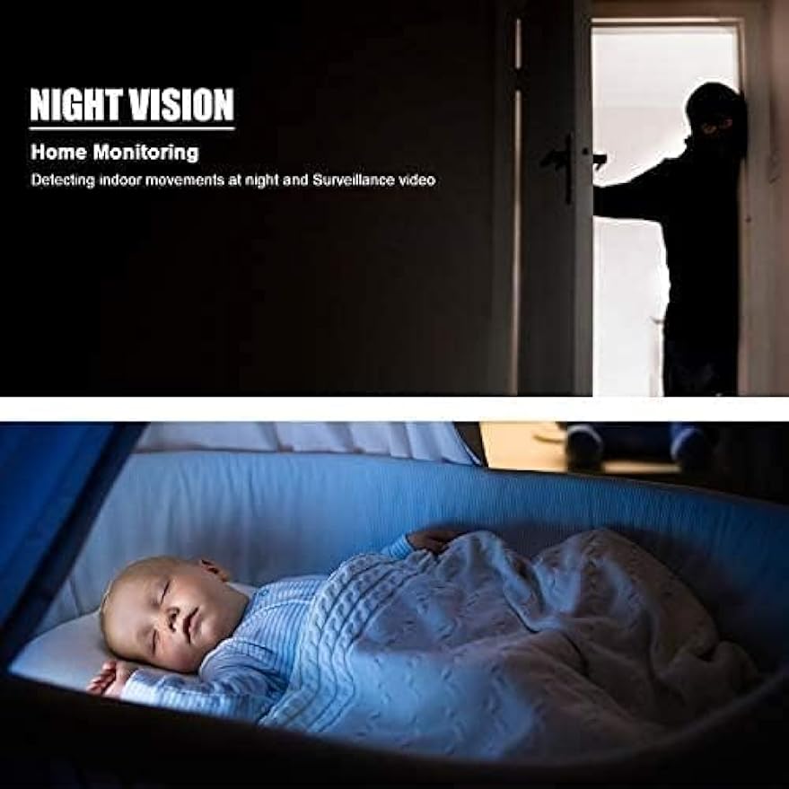 Body Home Portable Spy Mini Night Cam Motion Vision Cam HD Wireless Hidden Gift Camera with Cameras Surveillance Detection Indoor/Outdoor1 Nanny 1080P for Security and Small Camera
