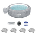 Bestway Hot Pool SaluSpa of 4 Seat Coleman AirJet Sicily Tub Spa & w/Set