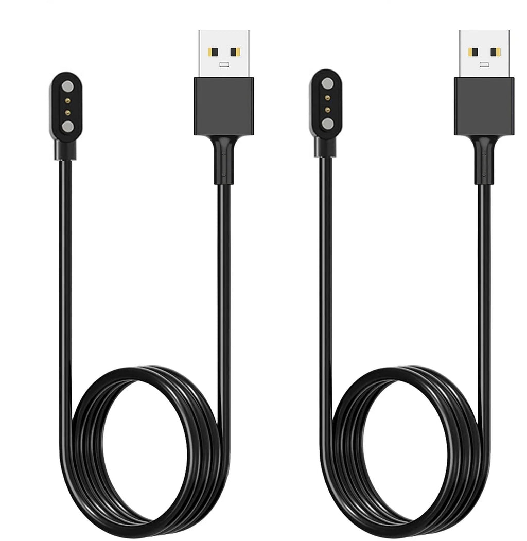 Willful Cable Smart YAMAY Watch Magnetic [2-Pack] 3.3FT Charger Letsfit SW021 for VeryFitPro ID205L USB Charging SW023