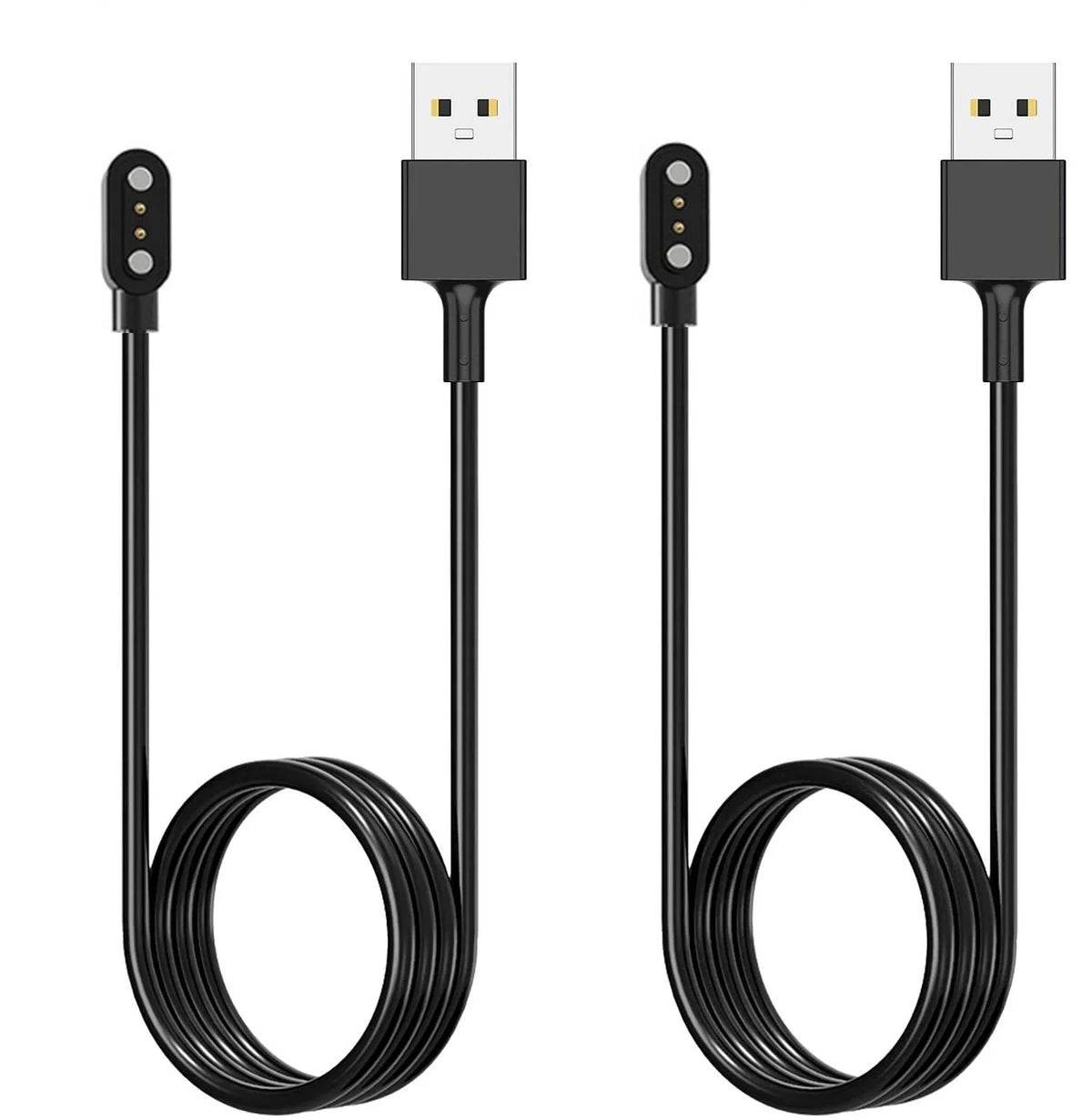 Willful Cable Smart YAMAY Watch Magnetic [2-Pack] 3.3FT Charger Letsfit SW021 for VeryFitPro ID205L USB Charging SW023