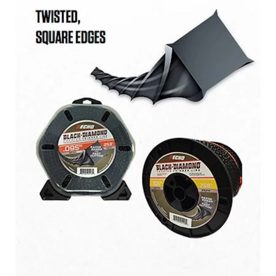 330105075 Spool Echo Black - 5 .105 Lb. Diamond Trimmer Line, Original Line Equipment