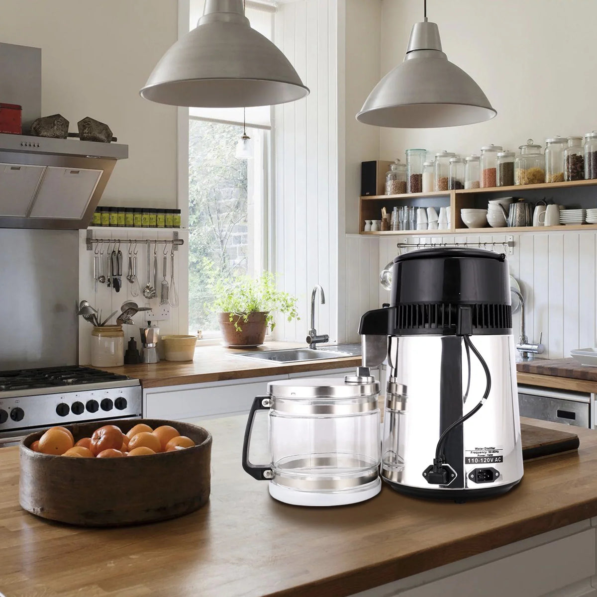 Glass Home Bottle 4L Machine Stainless Water Steel Purifier Distiller