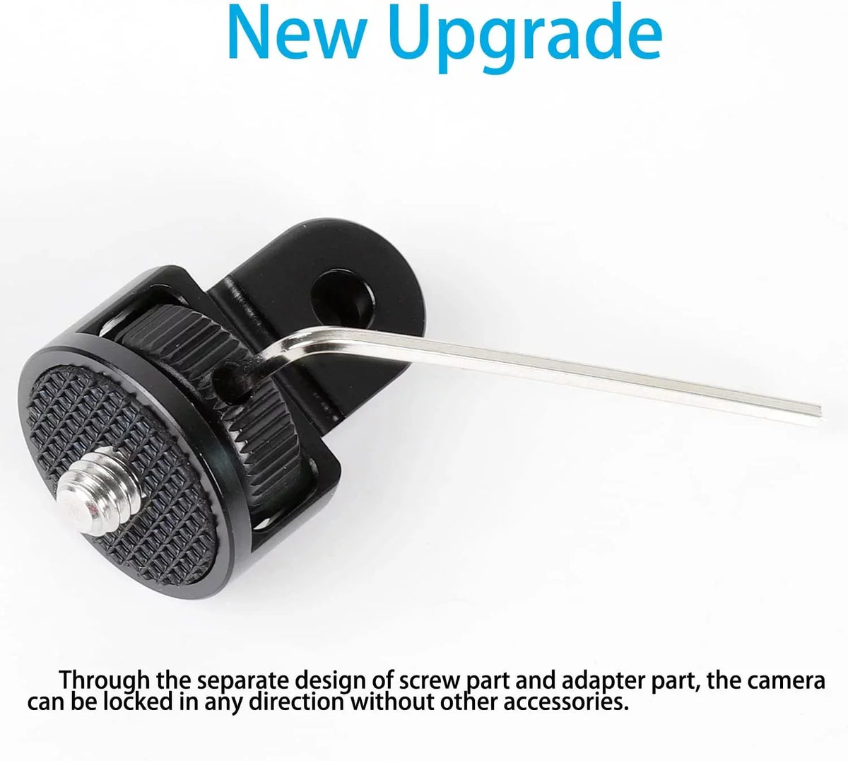 Conversion Aluminum Screw Insta360 Mount, X2 Camera X3 Alloy Adapter CNC Tripod Head for One Adapter 1/4" X/