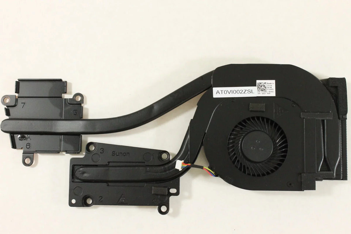 and E6540 72XRJ Heatsink Latitude AMD Dell Fan Laptop AT0VI002ZSL
