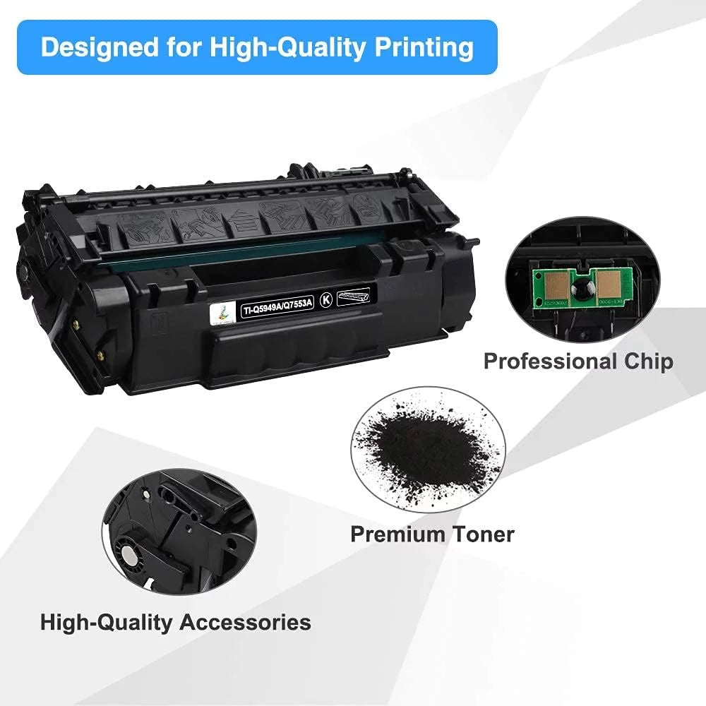 1320nw for 49A 49A 53A Laserjet 3390 Q5949A for (Black, 1320tn Replacement Q5949A P2015 49X P2015dn 1320n 1160 1320 Cartridge 53A 6-Pack) HP Toner 49A Printer Q5949X Ink HP Halofox 3392 Q7553A