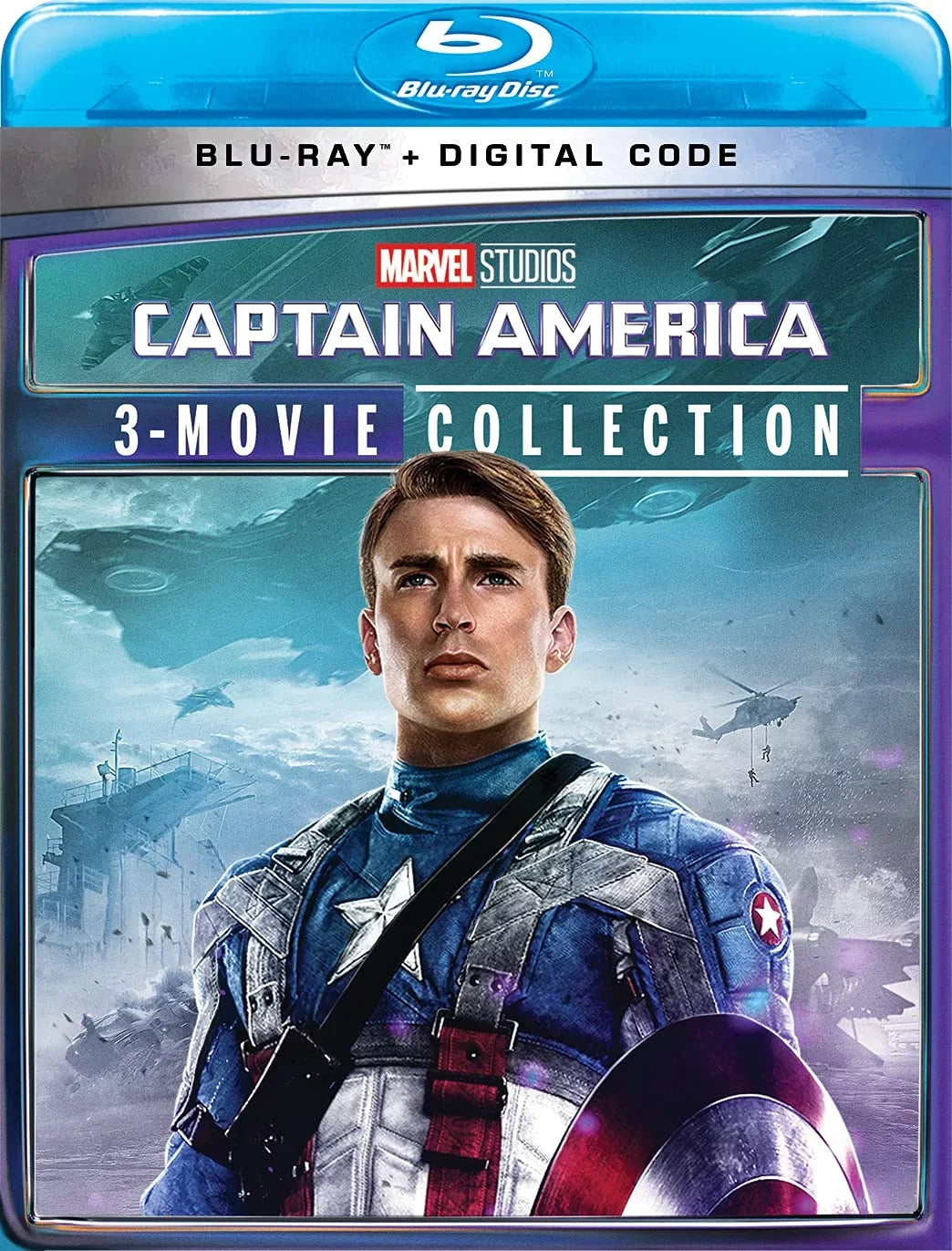Code) 3-Movie Digital Collection (Marvel) + (Blu-ray America: Captain