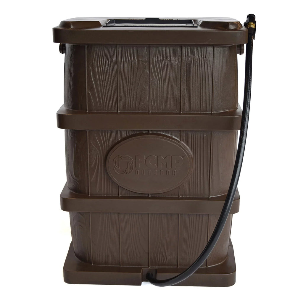Grain Outdoor 45 Catcher Wood Barrel, WG4000 Rain Water Gallon FCMP Brown