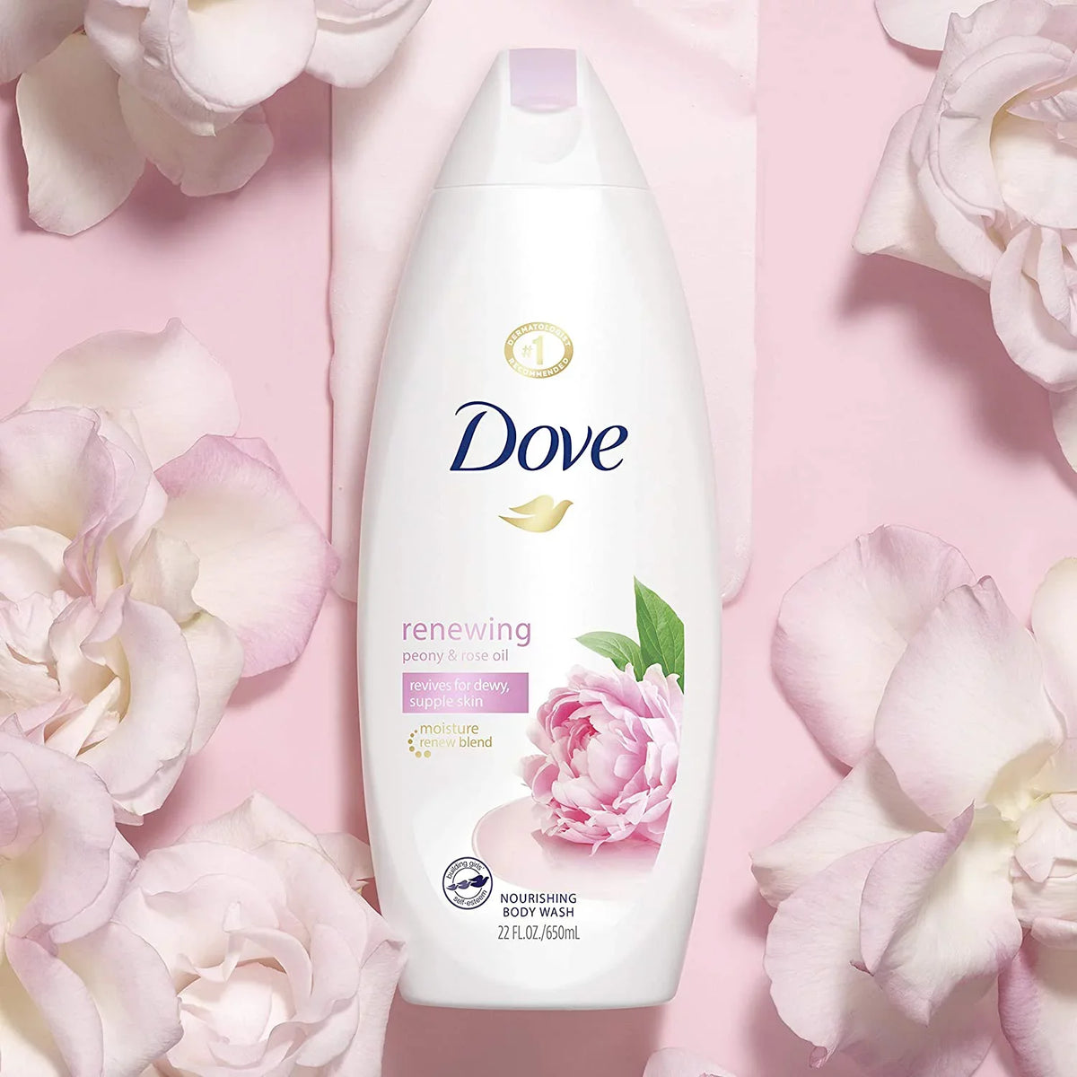 Pampering 22 oz, Body Sweet Wash, Pack Dove and Cream Purely Peony, 2