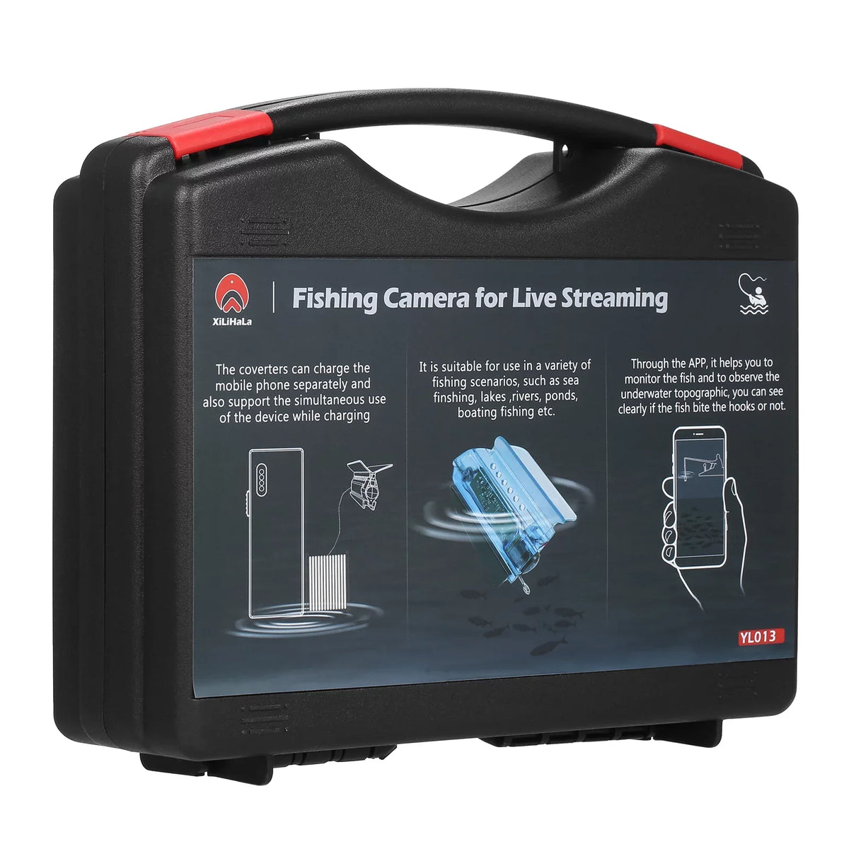 '- Ice for Kayak Boat Live Sea Video Finder Underwater Gofishup 1080P Fishing Dive into Camera Fish Depths with Lake