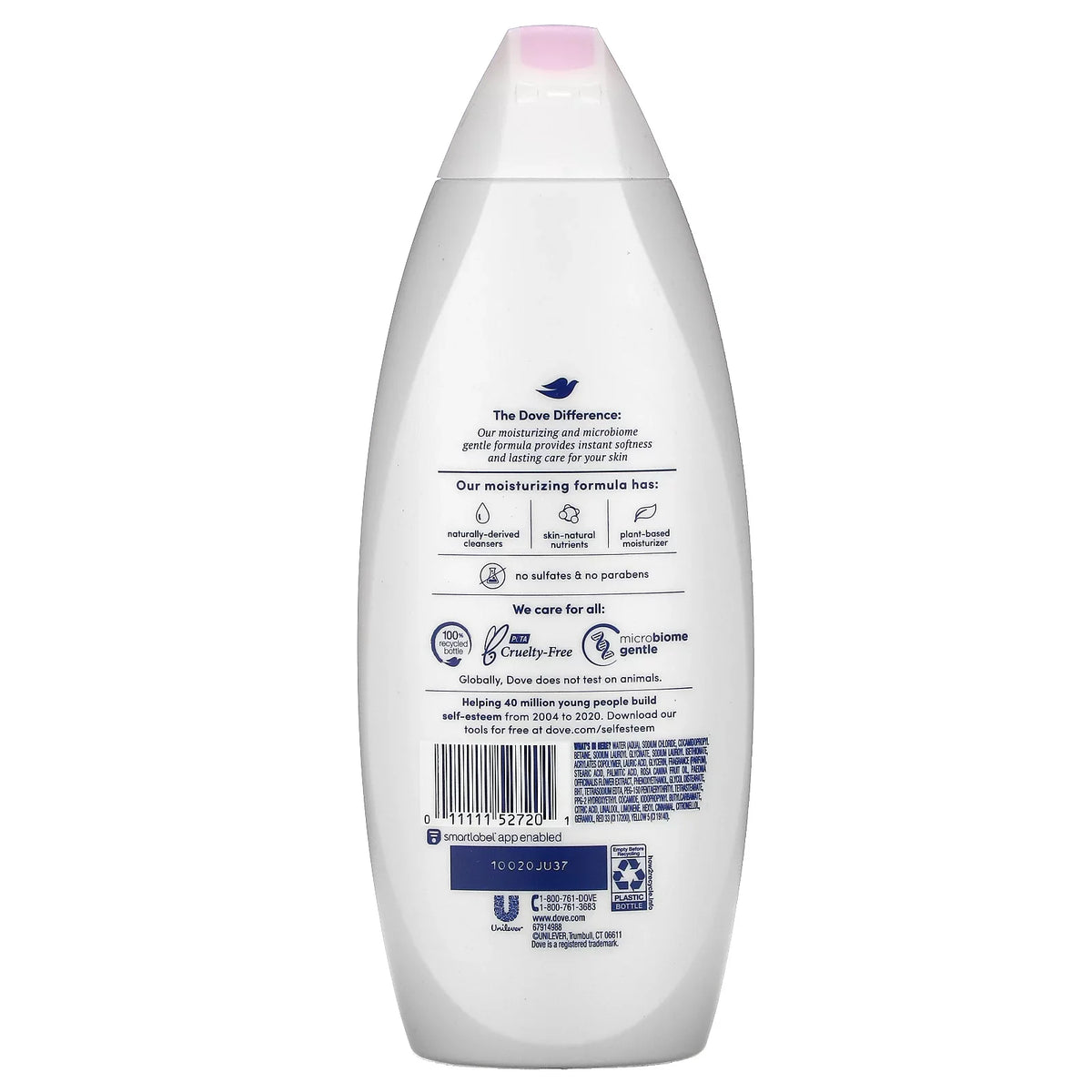 Pampering oz, Body 22 Purely Sweet and Cream Peony, Dove Wash, 3 Pack