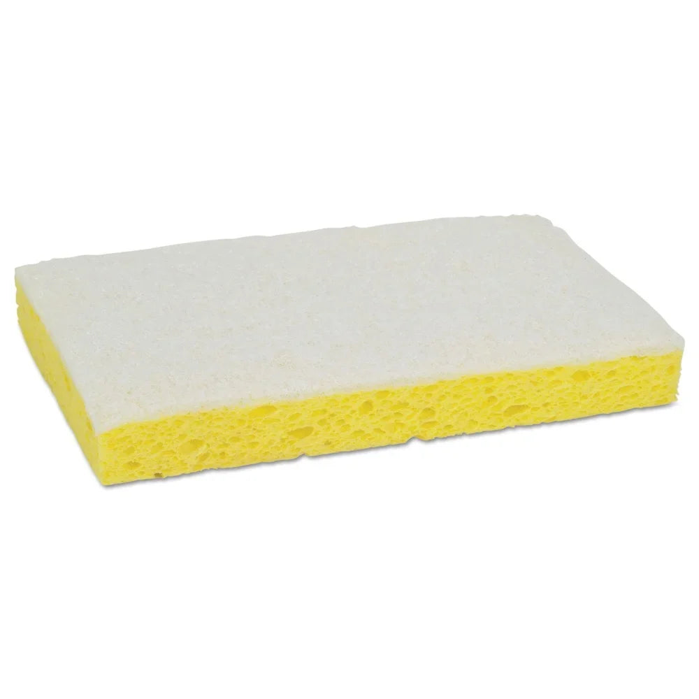 in. in. Scotch-Brite 3.6 6.1 PROFESSIONAL Thick Sponge in. x Yellow/White Scrubbing 0.7 #63 63 Light-Duty - (20/Carton)