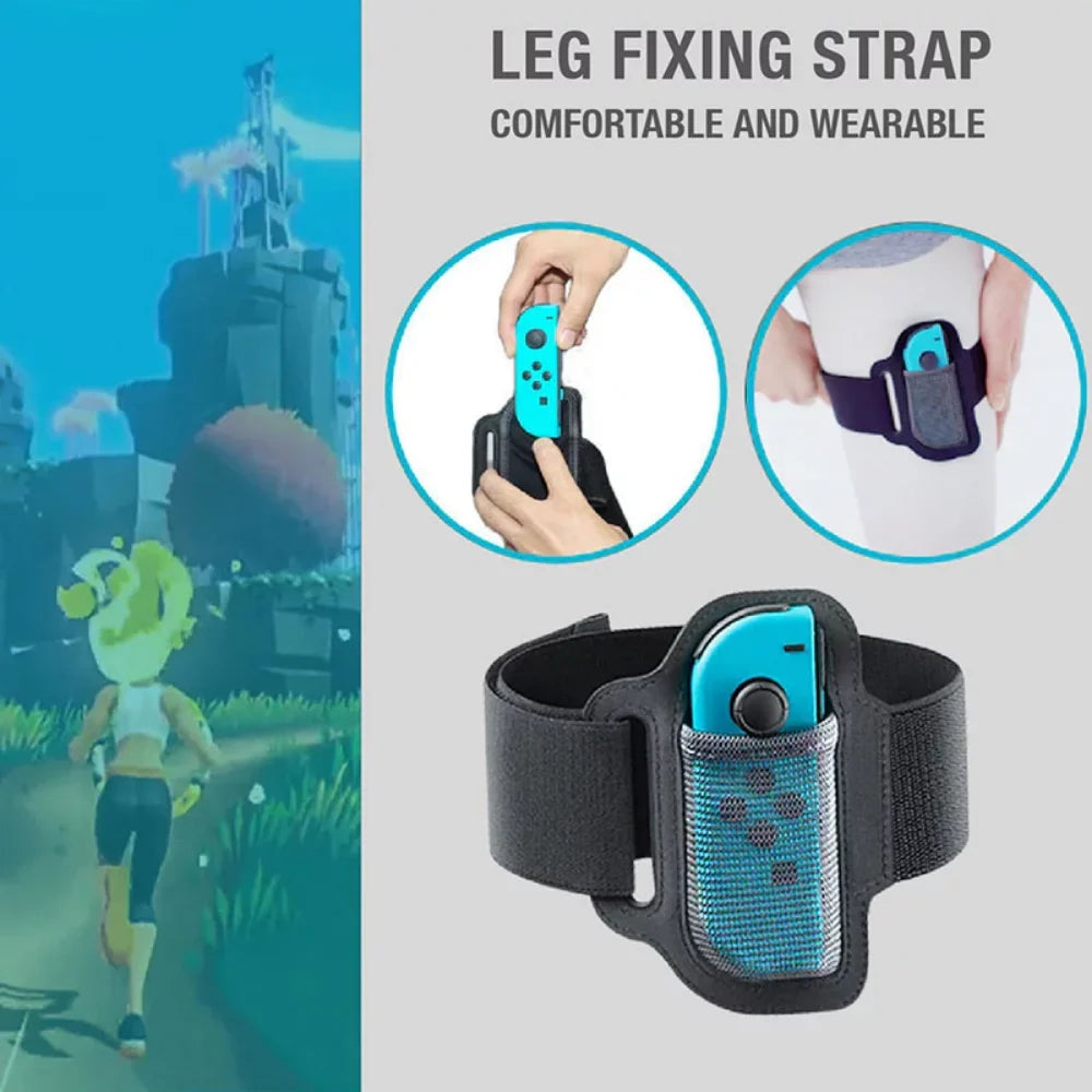 Switch Ring Yoga Somatosensory Set Fitness For Strap For Grips Nintend Ring Game Adjustable Anti-Slip Leg Sport