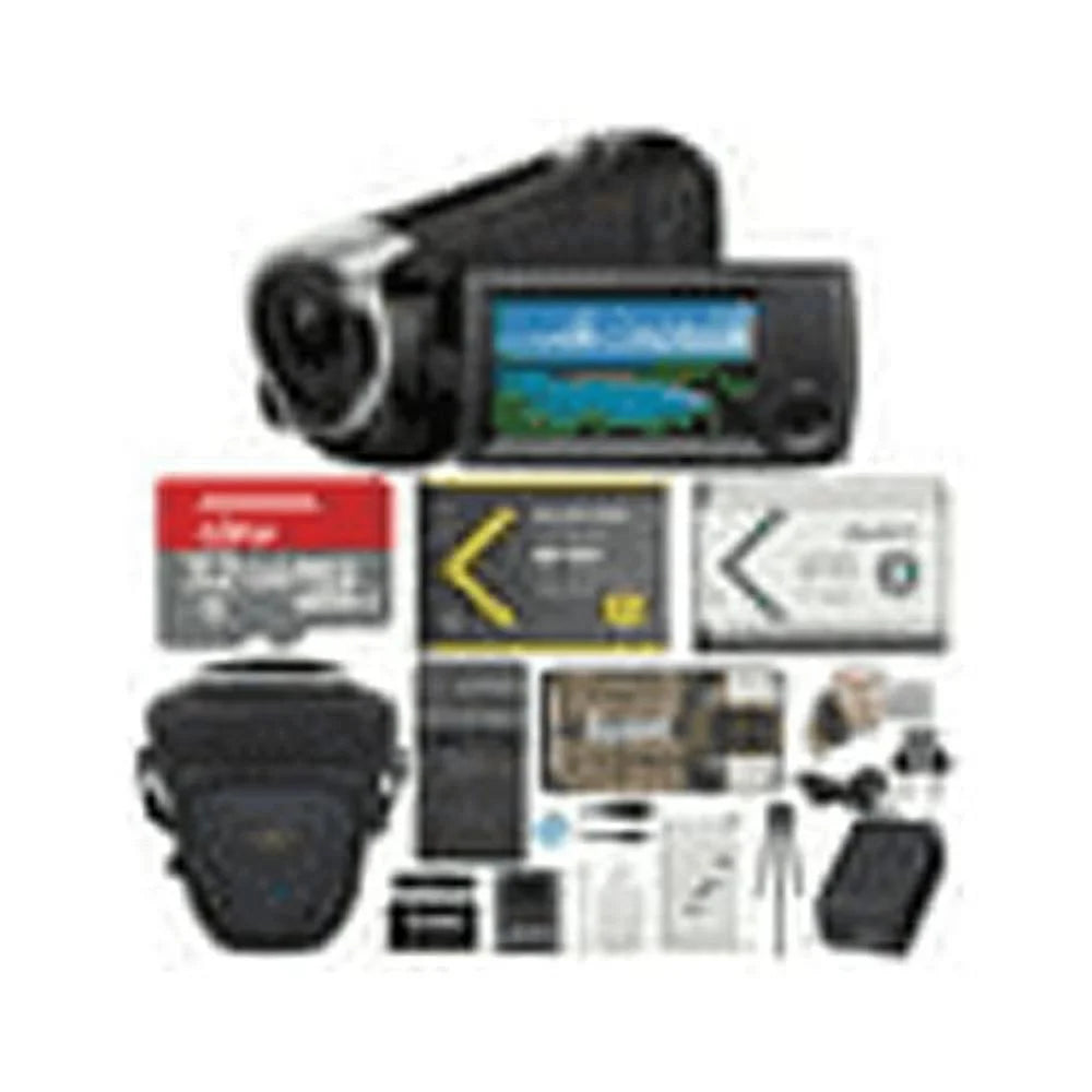 Sony Card and with Bundle 32GB Handycam CX405 1080p Accessory SD Camcorder