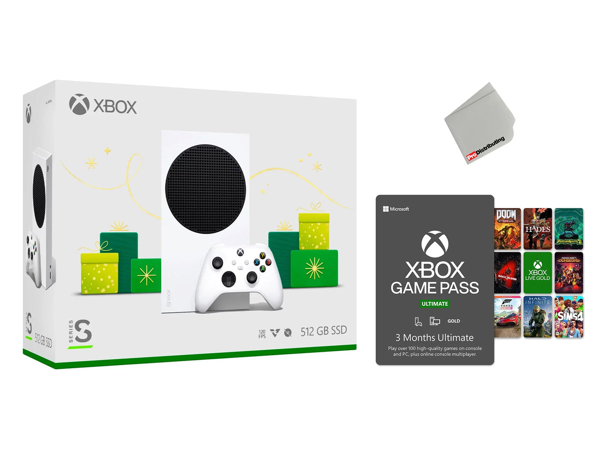 Pass with Holiday Series 512GB Bundle Console S 3 All-Digital Membership Ultimate: Xbox Month Game