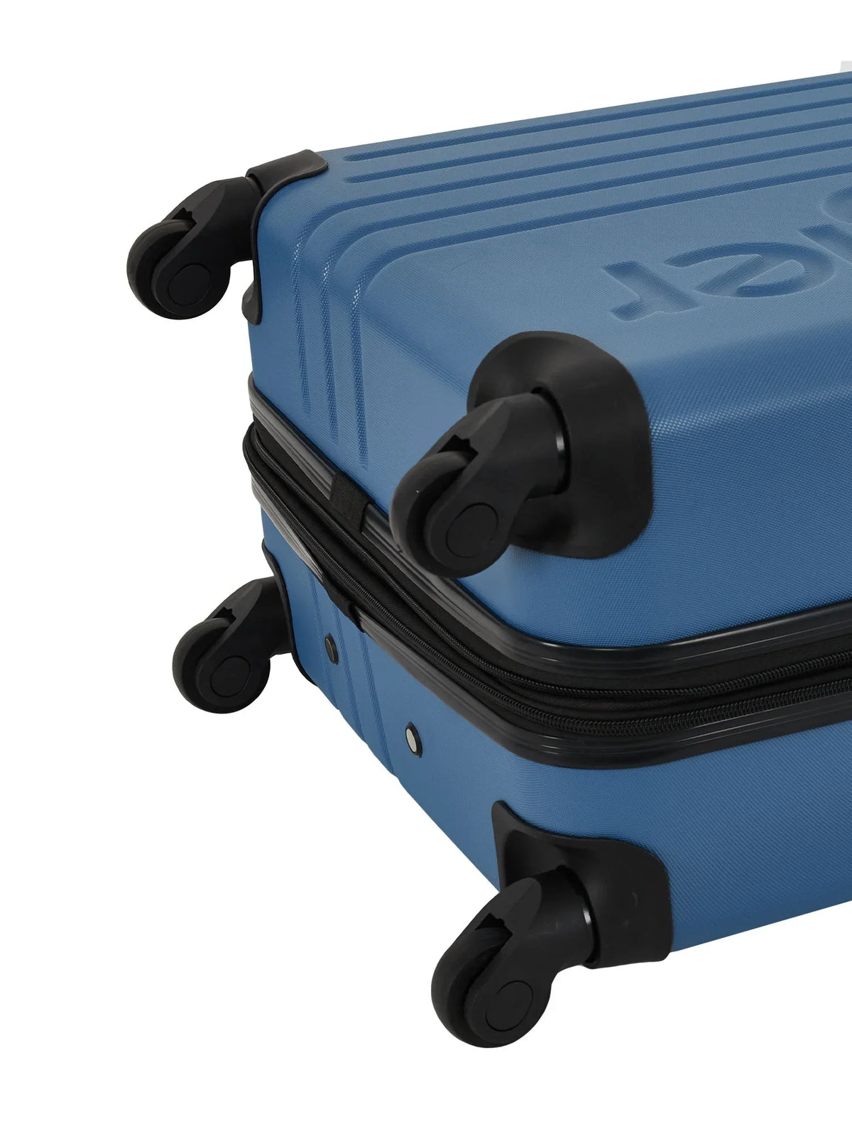Upright Set, 3pc. Rolling Vallarta Expandable Travel Blue Wrangler Luggage
