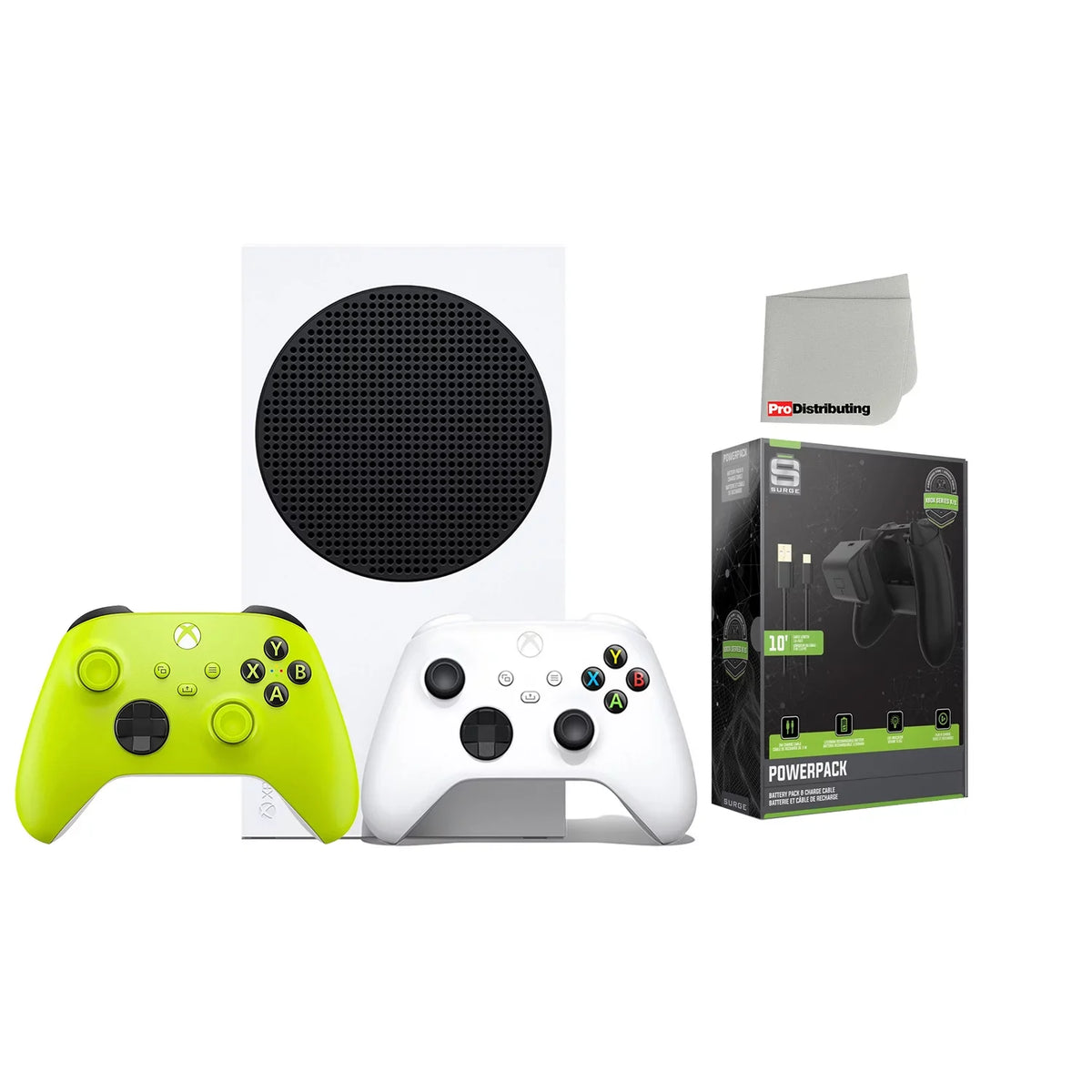 S Microfiber Volt 512GB with Digital Console Battery/Charge Cable Series - Cloth Extra Powerpack Xbox with Cleaning Controller Bundle Wireless Electric Microsoft -