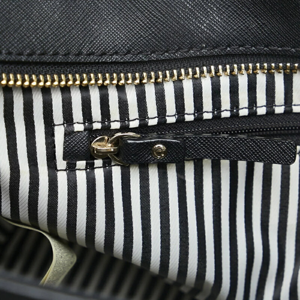 spade STREET pink handbag CANDACE Pre-Owned SMALL PXRU5957 black Kate (Good) leather ladies CAMERON Spade