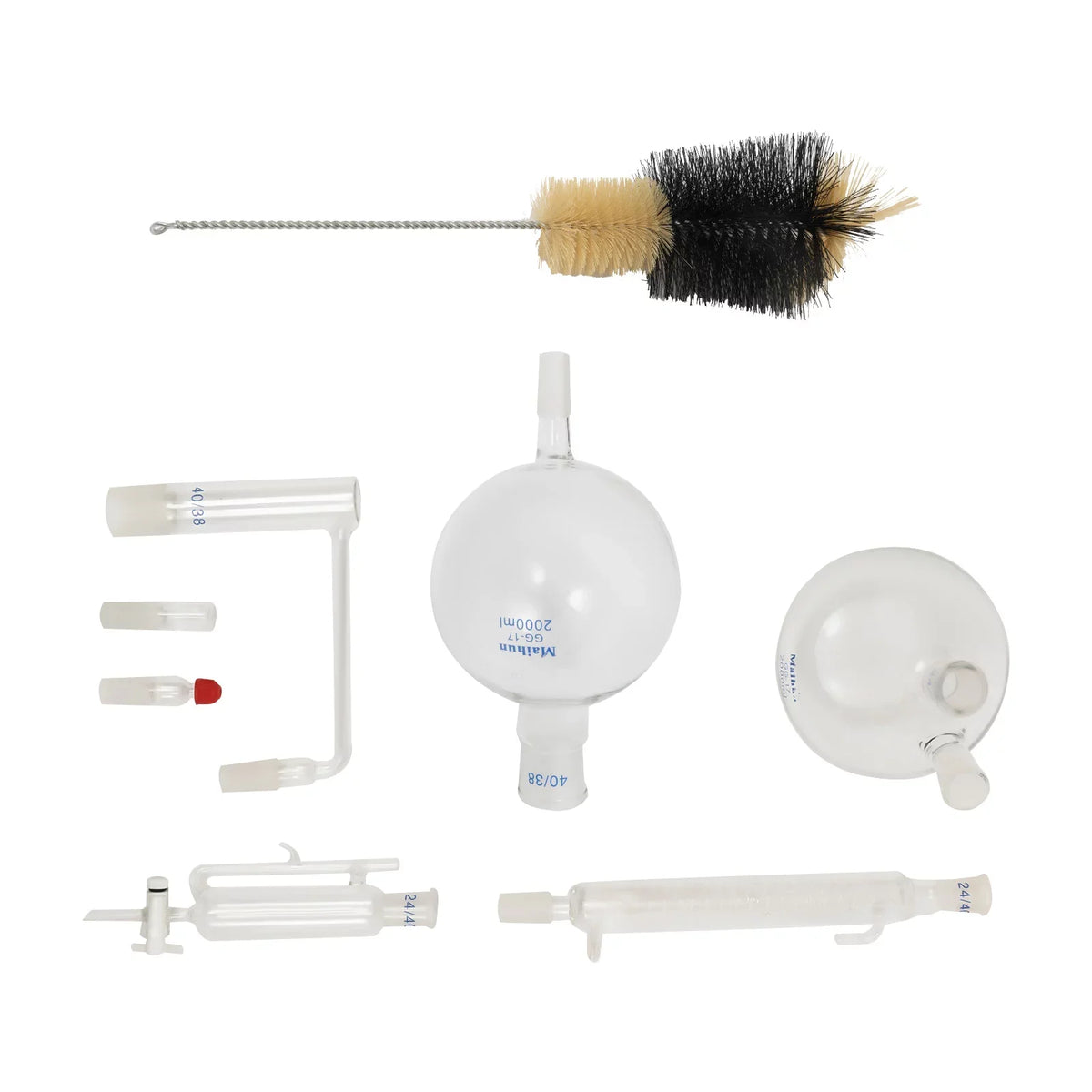 Glass Separator Oil Kit Purifier Miumaeov Oil Condenser Essential + Hot 2000ML Distillation Distillation Essential Distiller Steam Lab Stove Water + Apparatus with