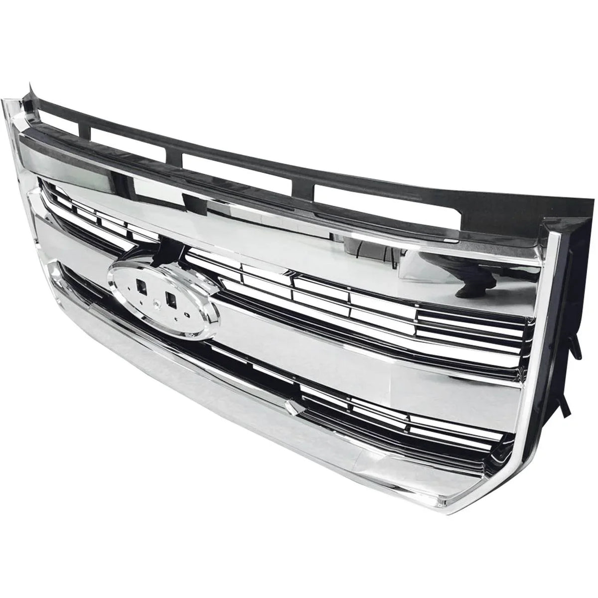 Front W/o camera For Radiator 15-17 Grille Chrome Bumper F-150 FL348200PBS Teledu