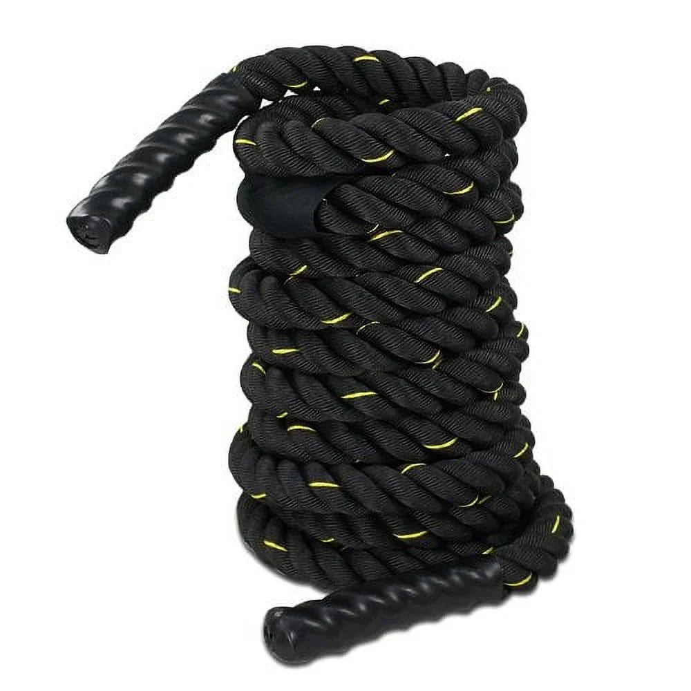Dacron Rope Strength Battle Diameter Training 1.5" Equipment ZENSTYLE Fitness Workout Poly Rope, 50ft Exercise