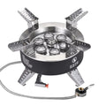 18000W Ignition Fishing High Windproof Hiking Stove, ammoon Backpacking Gas Traveling Piezo Stove, Stove, Camping