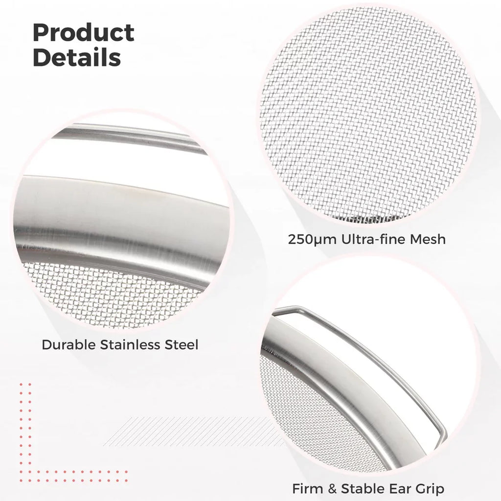250μm Gallon Paint for Paint, Buckets, Strainer Filters Impurity Fine Meshes, Stainless Paint Tiny 11.4” Latex, Filters Ultra for Honey, Mesh Steel Ink, 5 Seeds Paint 2PCS Strainers,
