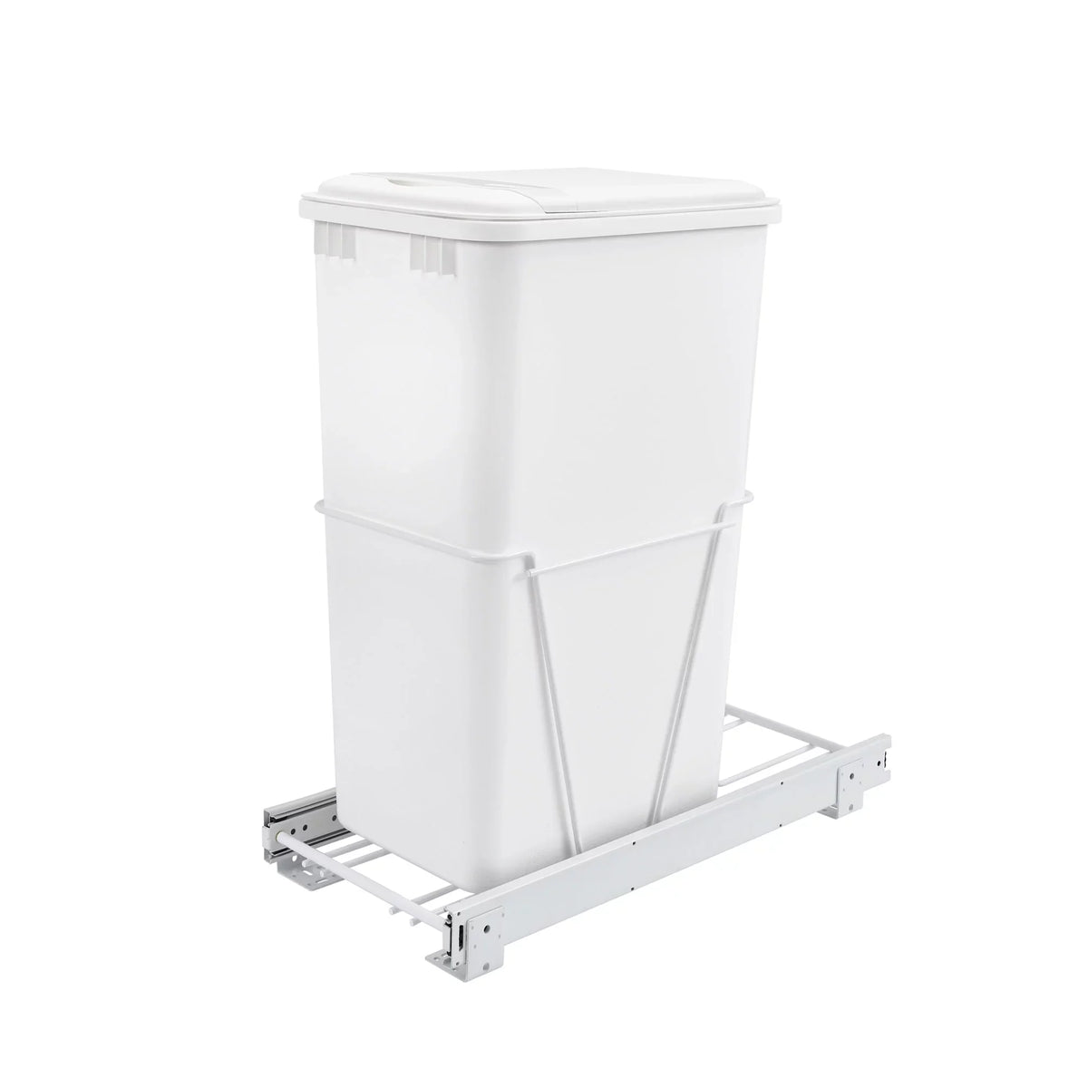 S Rev-A-Shelf Out for White, Pull Sliding Kitchen, Can Trash Qt RV-12PB-50 50