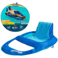 Float for Pool Backrest, Adults Inflatable Pool Float Chair with Recliner Lounge