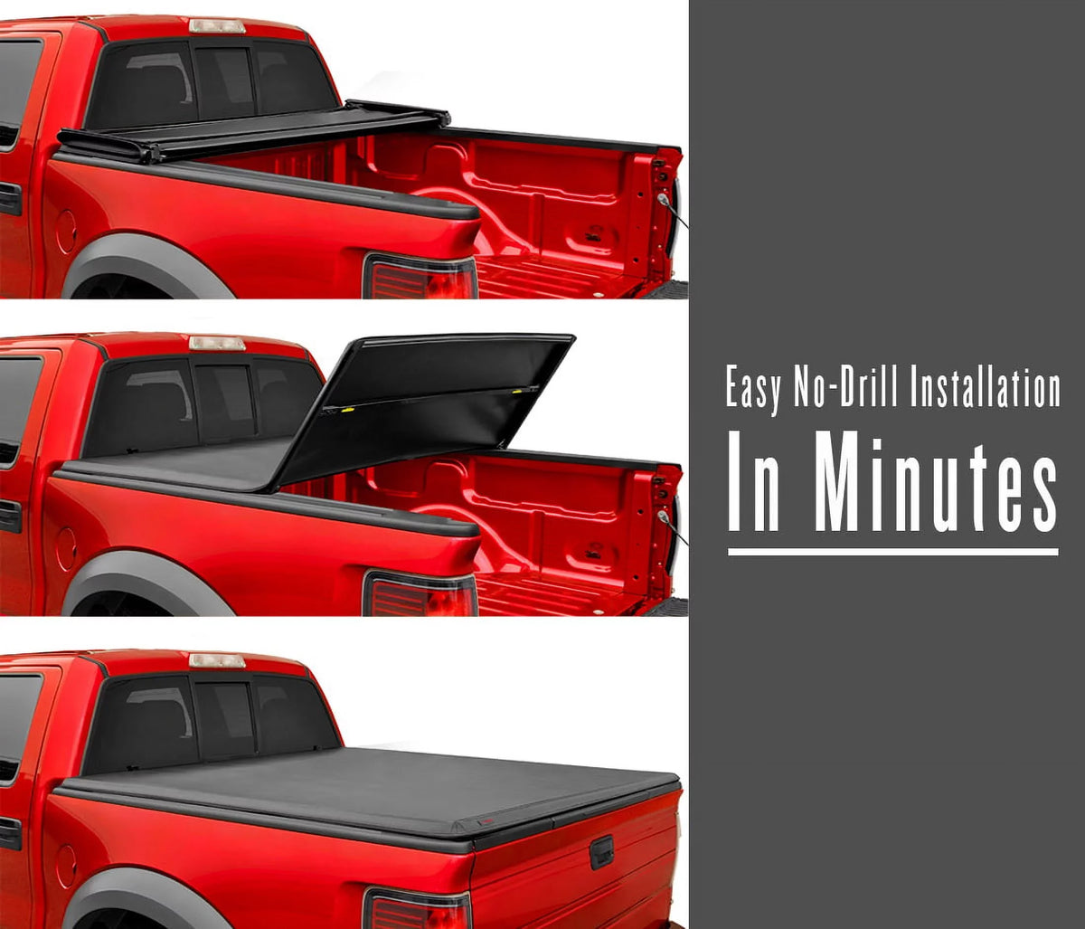 2019-2024 TCF371066 Cover | MaxMate Bed (61") | Ranger Ford Soft Truck 5' Tonneau Compatible with Bed Tri-fold