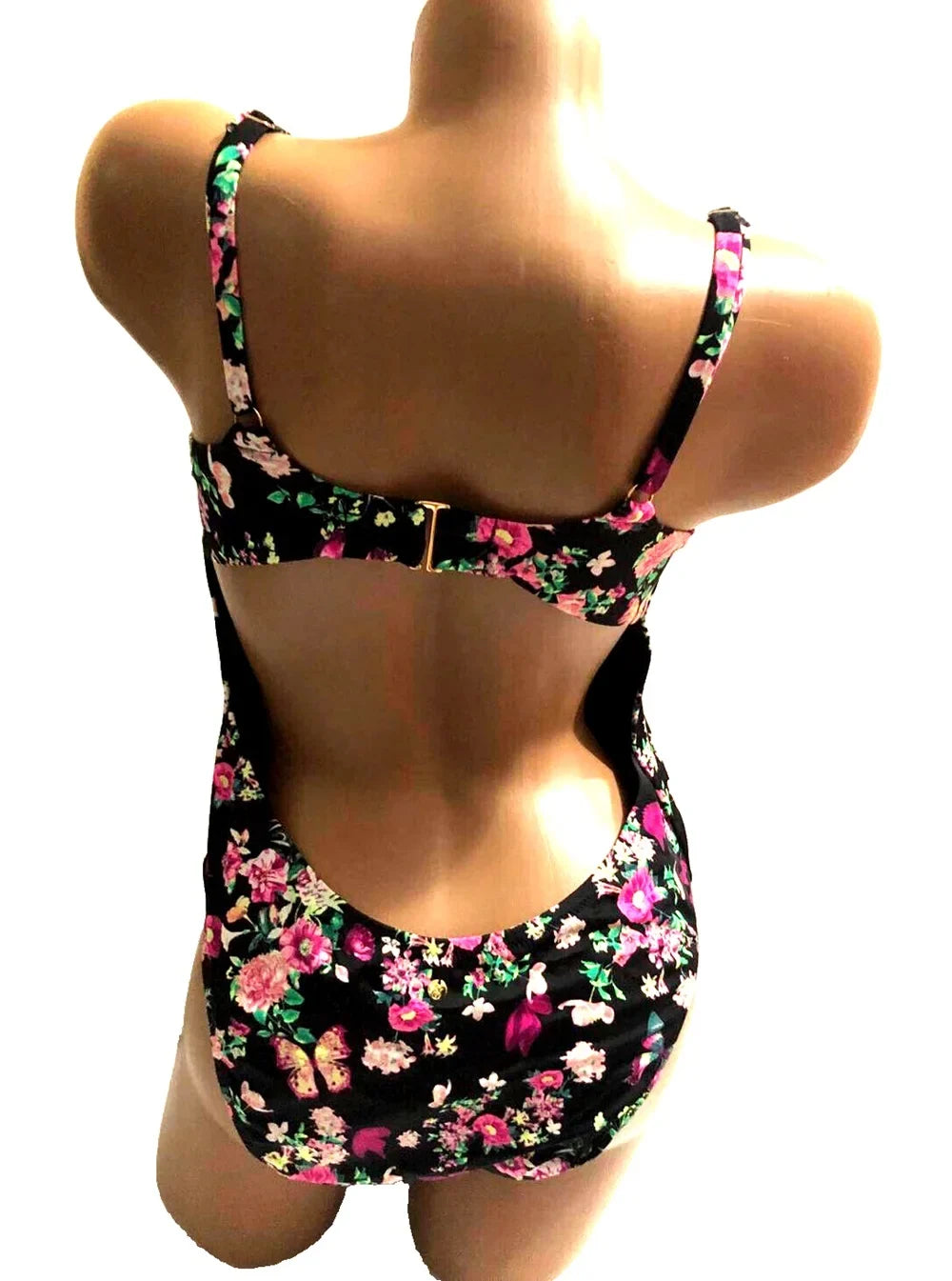 Floral NWT Size Black One Piece Wicked X-Large Victoria's Swimsuit Secret