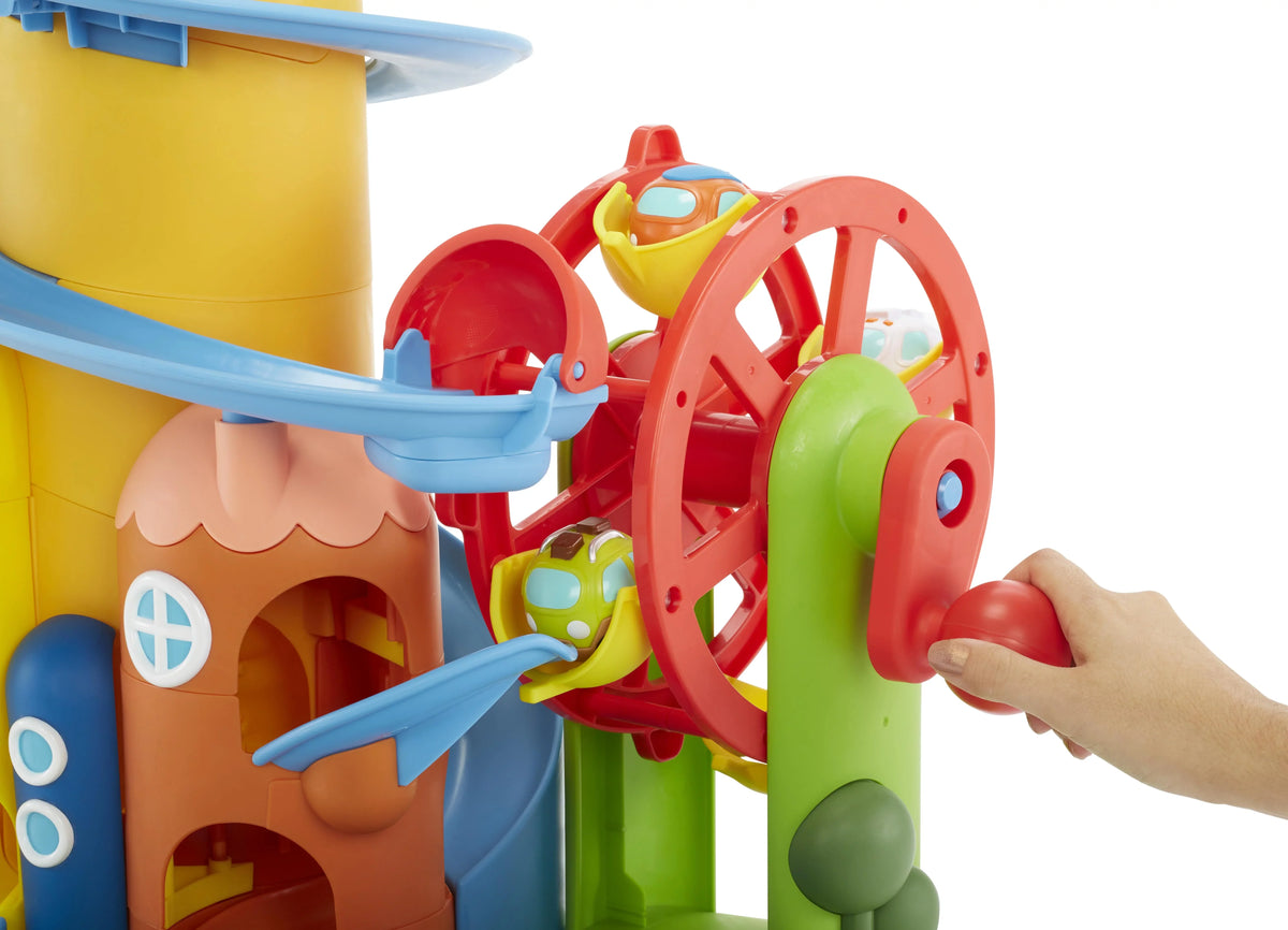 Months for Play & Roll Playset Toddlers Toy Cars and Ages Arounds Tikes Little and 18 Up Turnin' Town, Learn