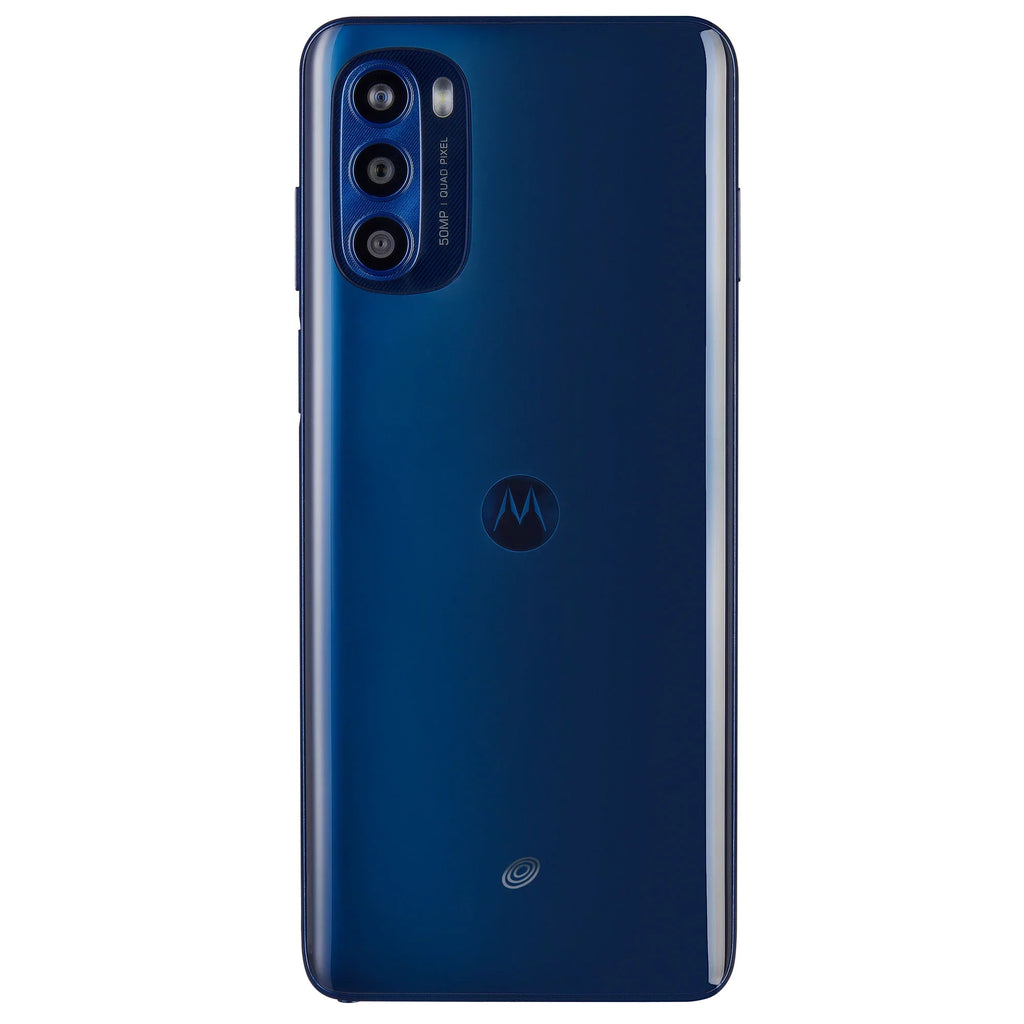 Prepaid Motorola 4G by Smartphone Moto Blue- to by (2022), 128GB, Verizon Total Stylus [Locked G Total Verizon]