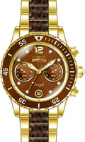 24706 Invicta Analog Watch Steel Case Brown Women's Angel Bracelet Quartz &