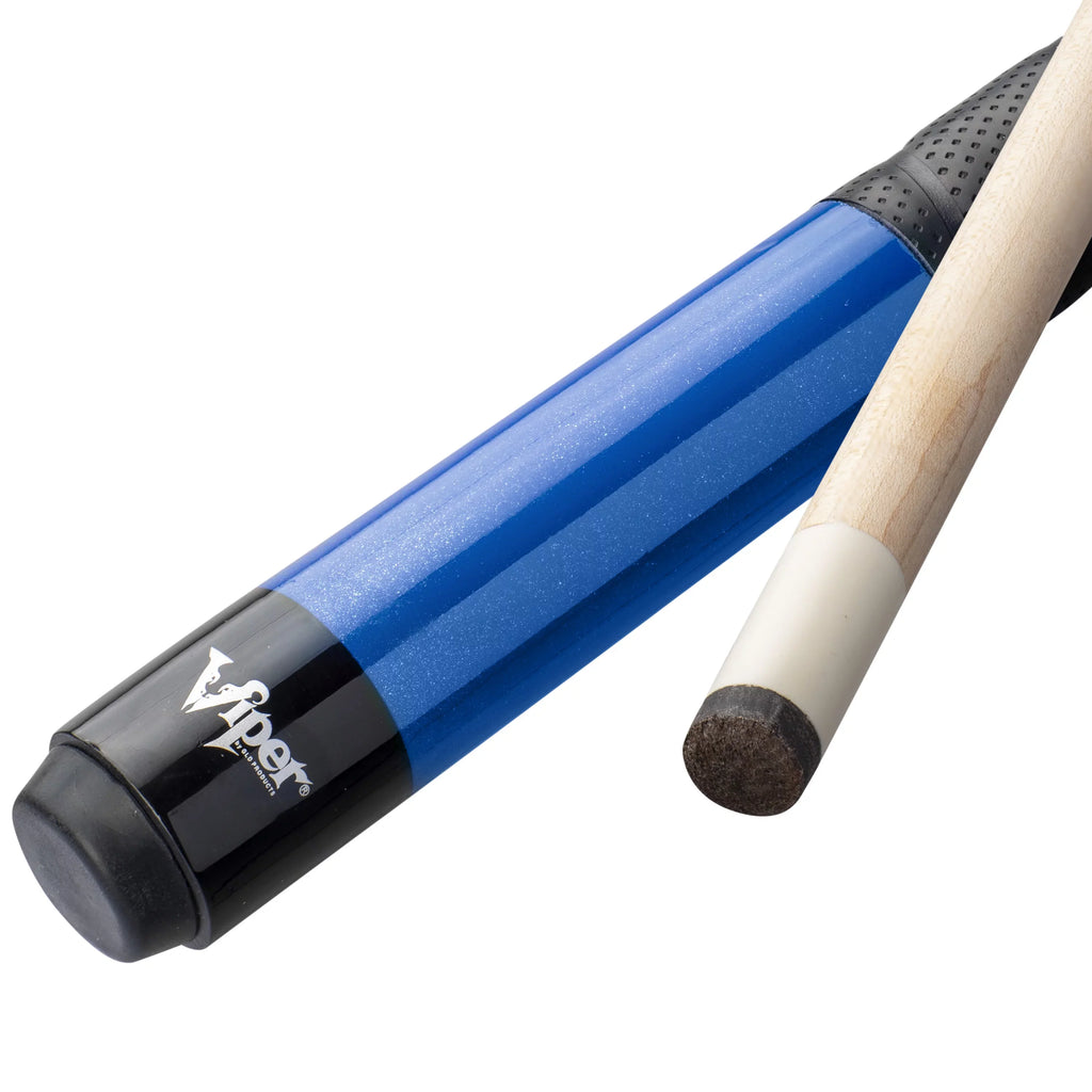 21 Blue, Ounce Cue, Billiard/Pool 58" Viper Pro 2 Grip Piece, Sure