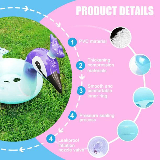 Lounge Beach Party Raft Peacock Decorative Glitter Summer Swim with Party for Valves Inch Designed 48 Melia | Inflatable Kids Toys Pool Game Water Fast Float