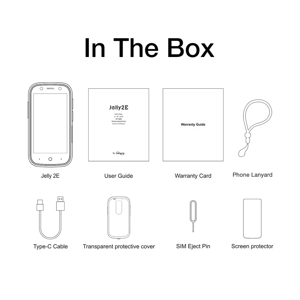 Phone New Choice 4G 2E, Unlocked Mini Android for 12 a Jelly Unihertz Silver Smartphone