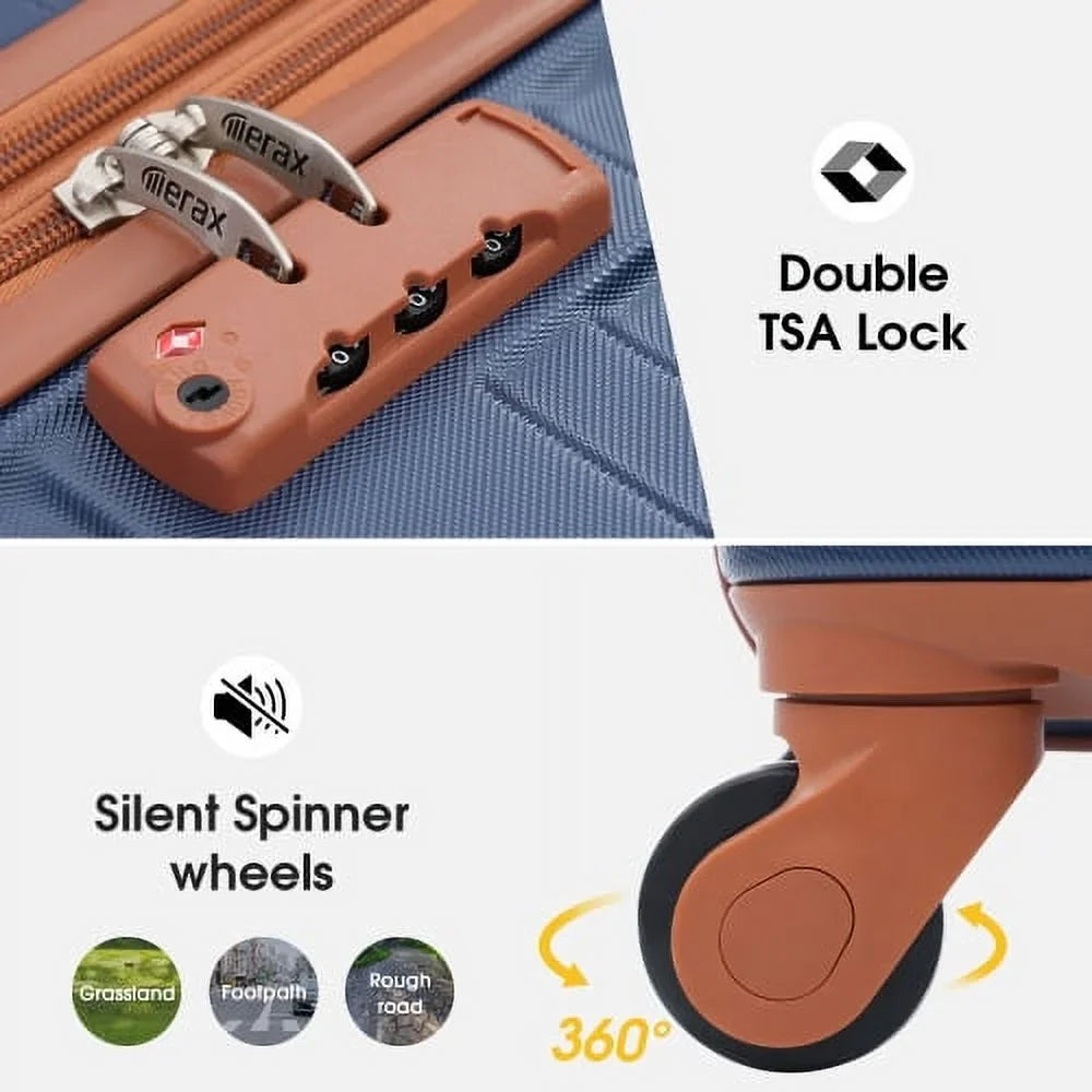 Carry Expandable Lock 24" Spinner Luggage Hardside Suitcase Wheels Luggage with on ABS TSA Travel Luggage