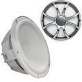 4 Grill Gunmetal & & Steel White - Wet Revo - Grill Sounds 12" Subwoofer Ohm Subwoofer Stainless