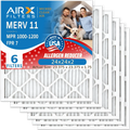 Furnace 7 by MERV Filter Conditioner MPR AIR. Air 24x24x2 1000, MPR Pleated Comparable CLEAN & Filter 6 FPR 11 Electrostatic USA Pack 1200 to Premium FILTERS 24x24x2 AIRX WICKED Filters HVAC Made Air
