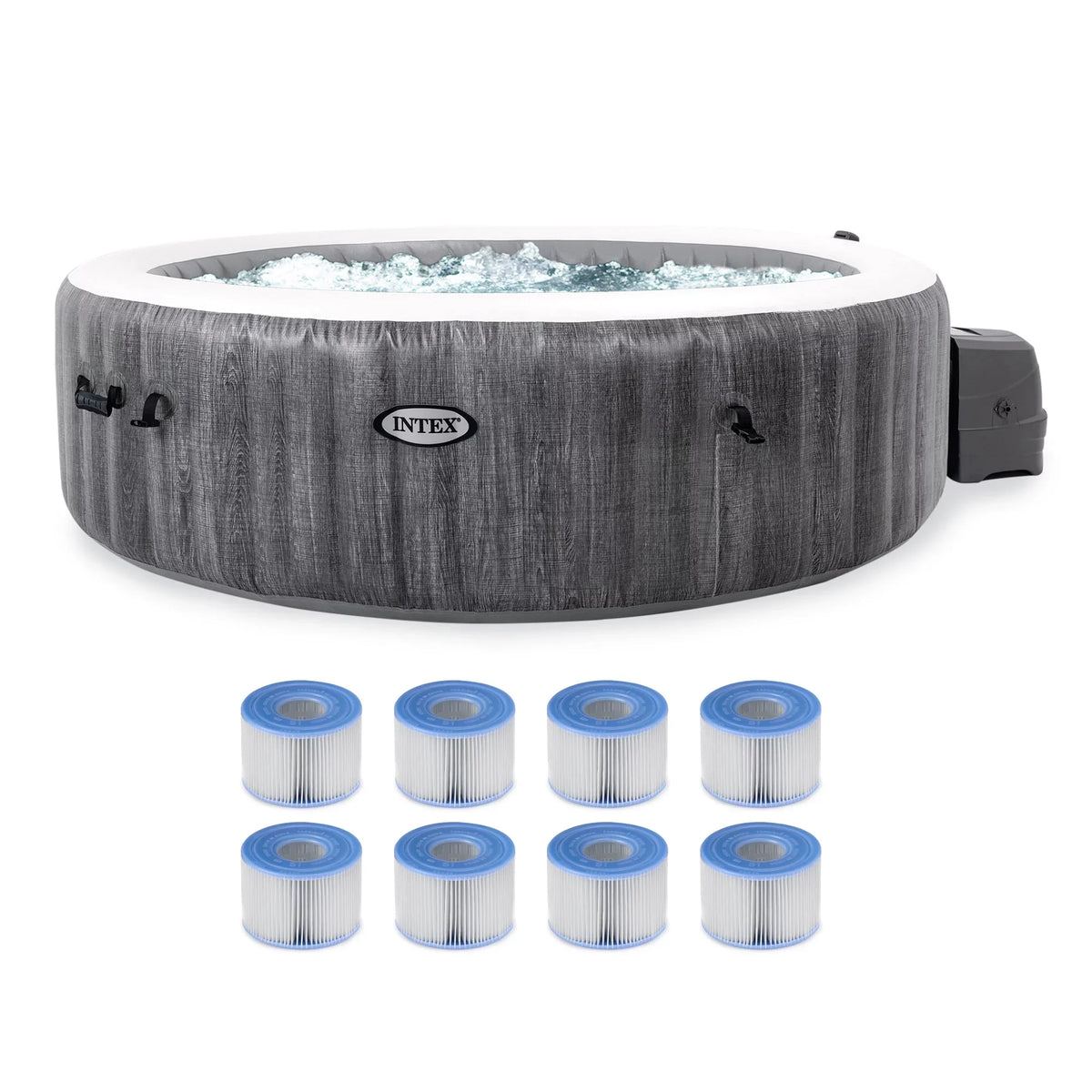 (8 PureSpa & Intex Spa Bubble Inflatable Filters Pack) Jet Plus Replacement