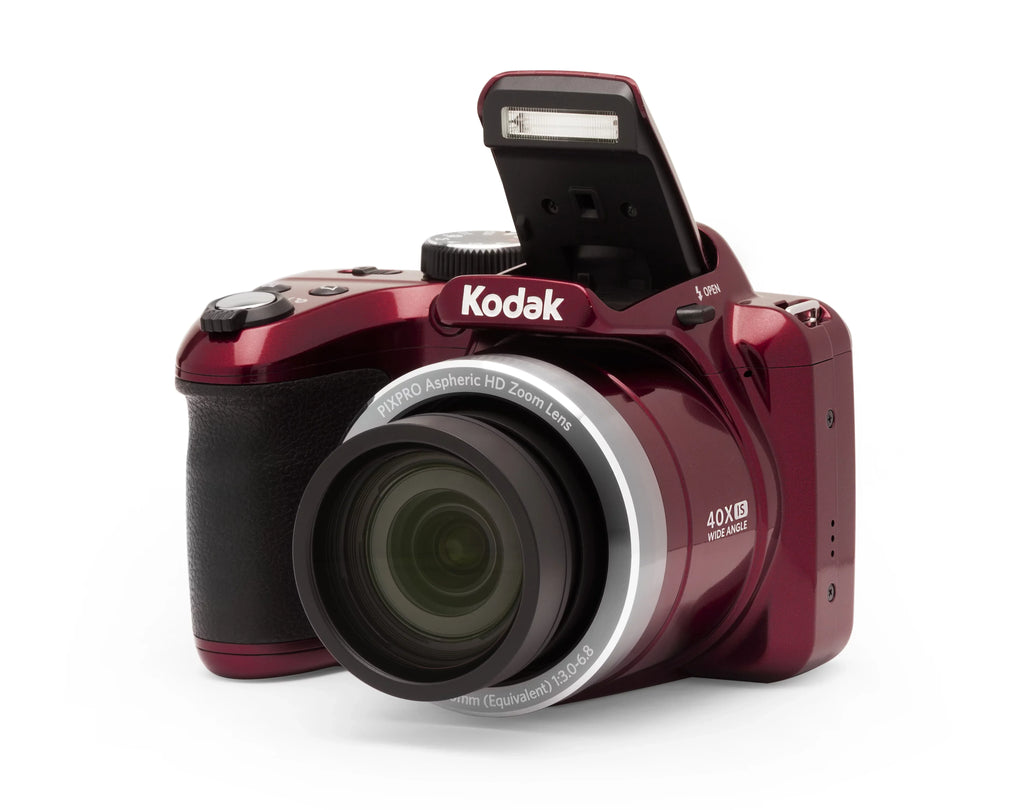Digital AZ401 HD720p video PIXPRO (Red) KODAK Camera - Bridge 40X 16MP Zoom Optical