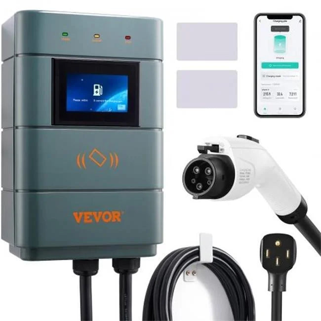 Level EV NEMA14-50 Charging Plug Charger Adjustable Electric 0-48A 11.5KW Vevor Smart 2 240V MGJLCD48A1450XA1MV4 Vehicle Station with